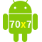 Aplicativo 70x7 para Android